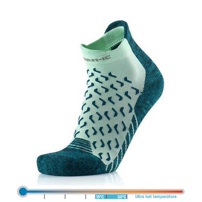 Therm-ic Calze alla caviglia da donna, verde chiaro
