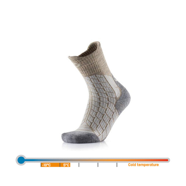 Therm-ic Calze da trekking da donna, beige/grigio
