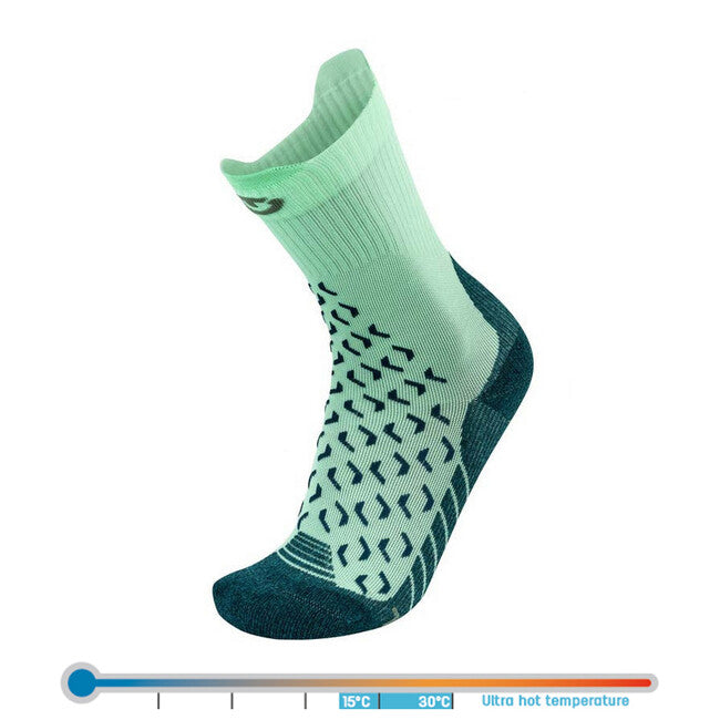 Therm-ic Calze alte da donna, verde chiaro