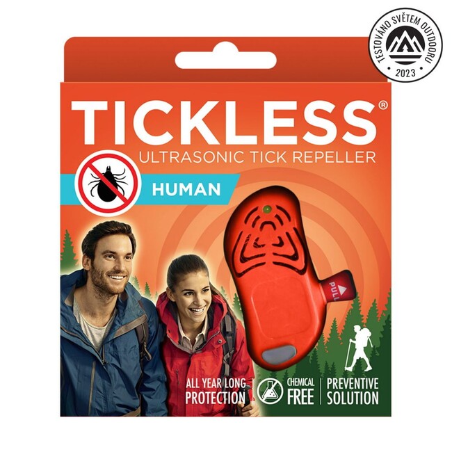 Tickless Human repellente per zecche a ultrasuoni, arancione