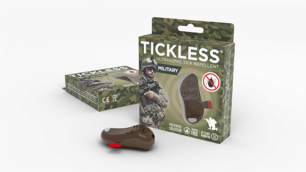 Tickless Militare repellente per zecche a ultrasuoni, marrone