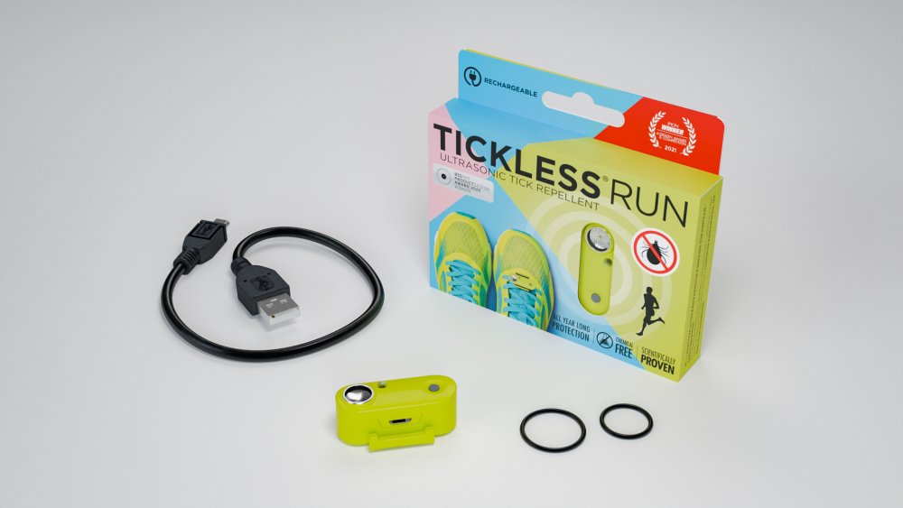 Tickless Run repellente per zecche a ultrasuoni, giallo neon