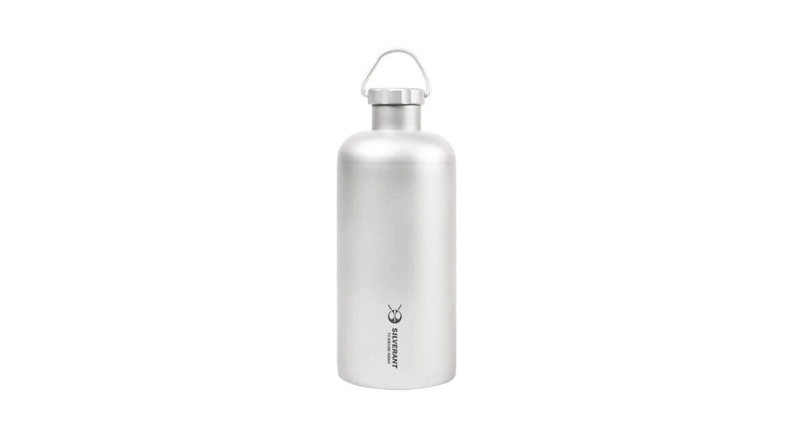 Silverant Bottiglia in titanio con occhiello sul tappo 400 ml