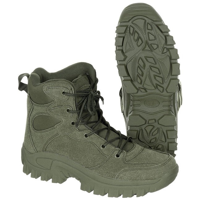 MFH Commando stivali tattici, verde OD