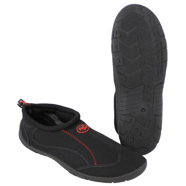 Fox Outdoor scarpe da acqua in neoprene con lacci, nero