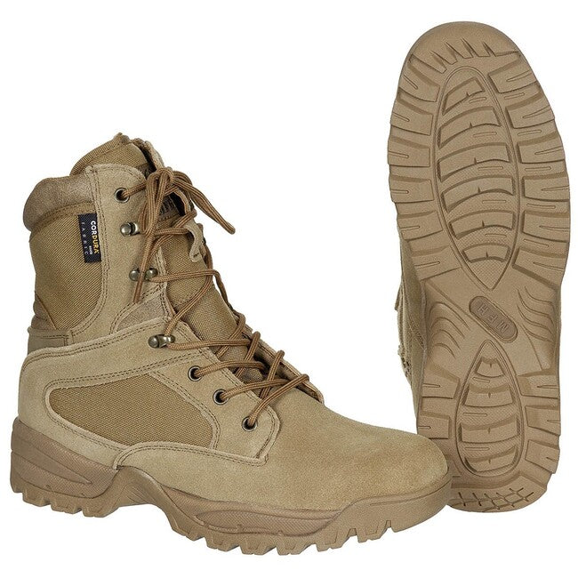 MFH Mission stivali tattici, marrone coyote