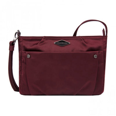 Travelon Parkview small borsa a tracolla antifurto, marrone