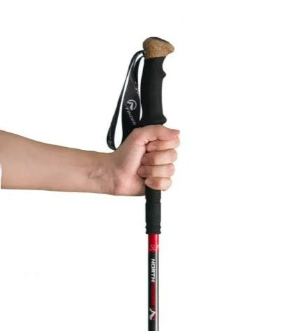Northfinder 135 SUMMIT bastoncini da trekking compositi a 3 pezzi, nero