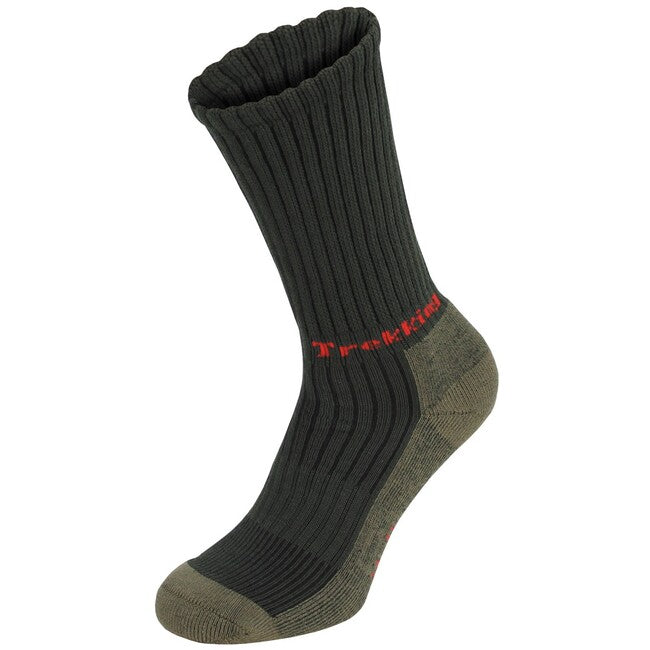Fox Outdoor Lusen calze da trekking con suola in spugna, verdi OD