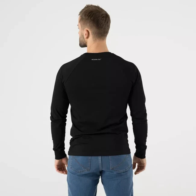 Helikon-Tex Maglietta a maniche lunghe con logo, nero