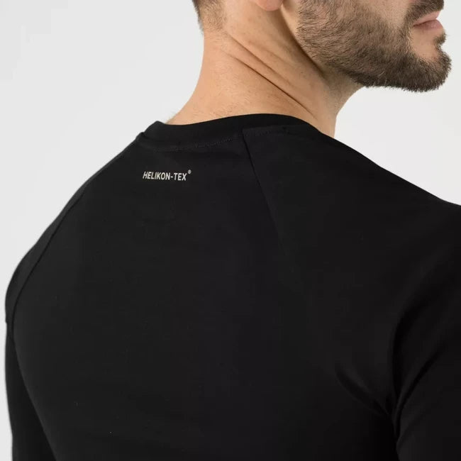 Helikon-Tex Maglietta a maniche lunghe con logo, nero