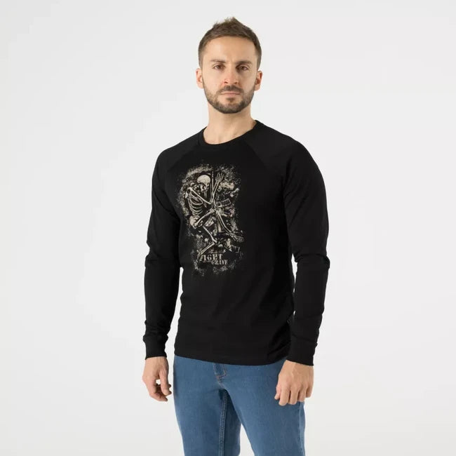 Helikon-Tex Maglia a maniche lunghe Fight to the grave, nera