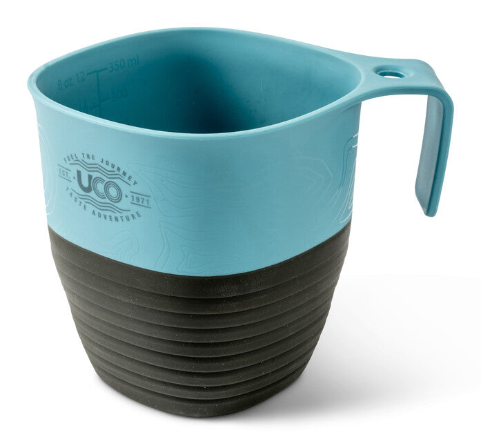 UCO Tazza pieghevole blu-grigio