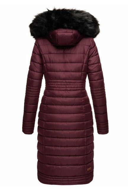 Navahoo Umay cappotto trapuntato da donna, vino