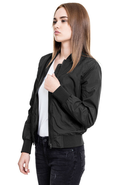 Urban Classics Bomber leggero da donna, nero