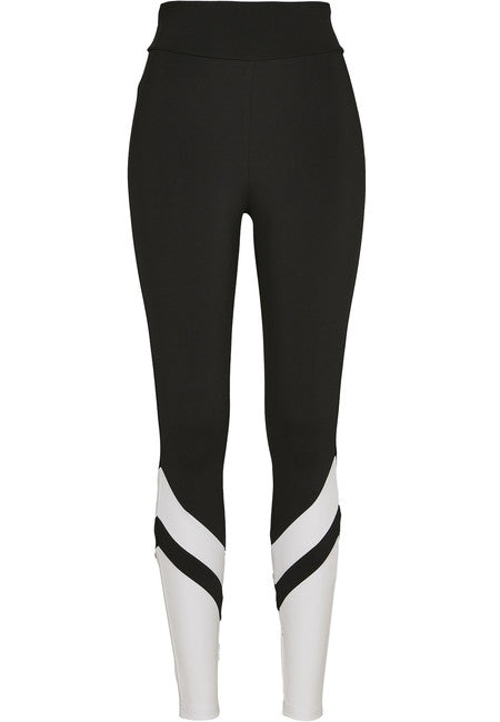 Urban Classics Arrow leggings a vita alta da donna, nero
