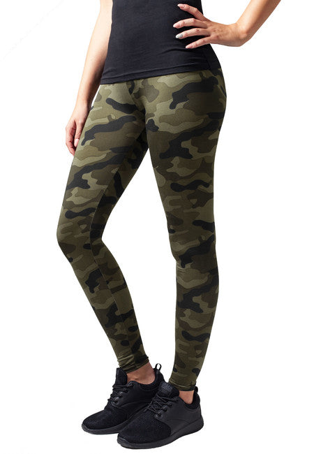Urban Classics leggings da donna, mimetico legno