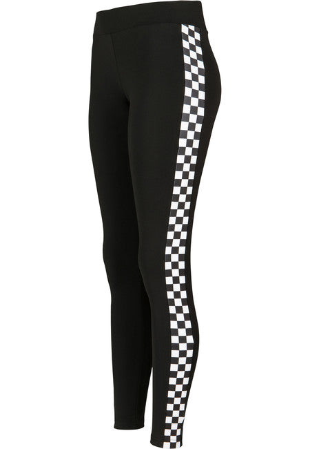 Urban Classics Side Check leggings da donna, nero