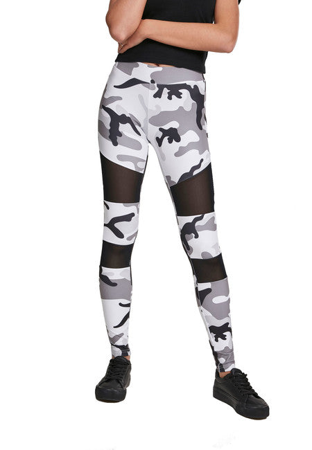 Urban Classics Tech Mesh leggings da donna, snowcamo