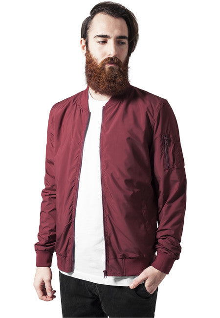 Urban Classics Light bomber giacca, bordeaux