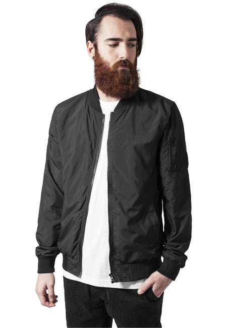 Urban Classics Bomber leggero, nero
