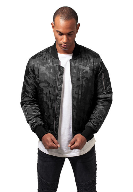 Urban Classics Bomber mimetico, nero