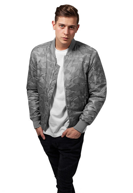 Urban Classics Bomber mimetico, pietra