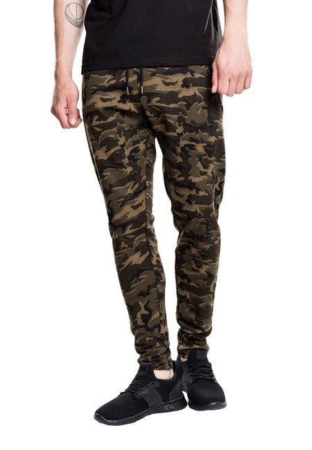Urban Classics Pantaloni da corsa mimetici , wood camo