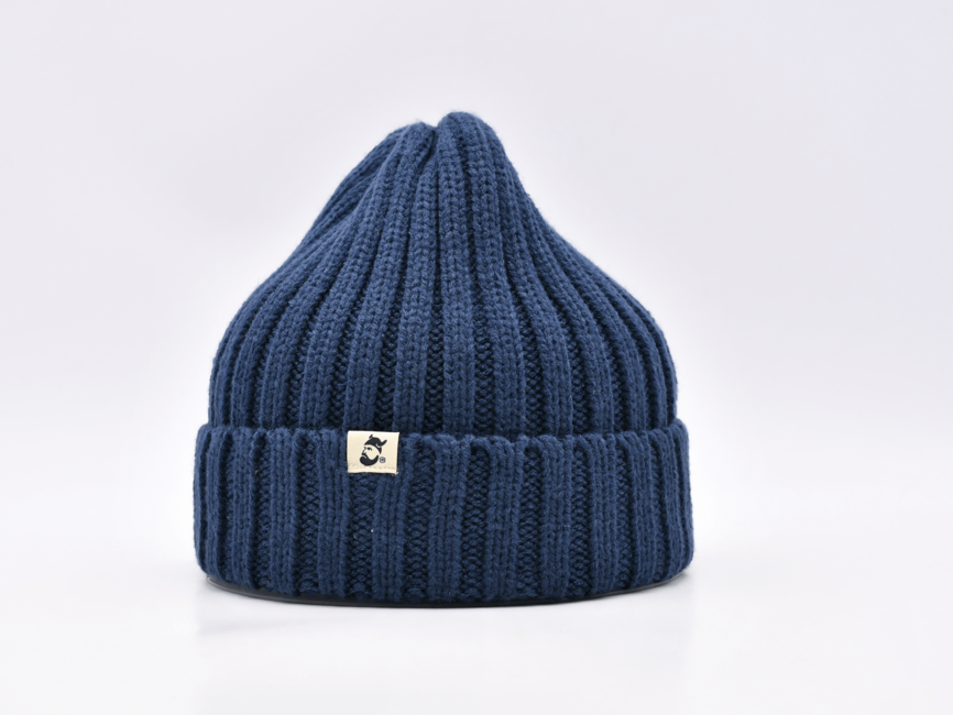 WARAGOD Vallborg Knit Beanie, Navy Blue