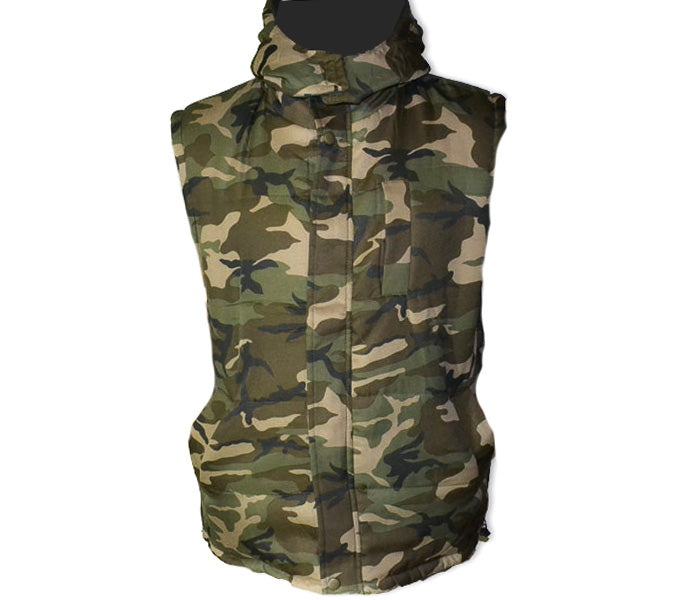 O&T Natur gilet imbottito, woodland