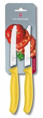 Victorinox Swiss Classic 2-dielna súprava nožov na paradajky, žltá
