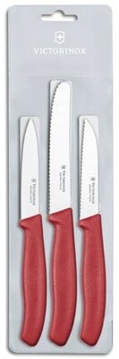 Victorinox Swiss Classic set di coltelli 3 pezzi, rosso