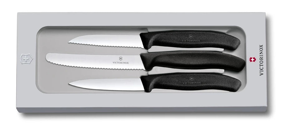 Victorinox Swiss Classic set di coltelli 3 pezzi, nero