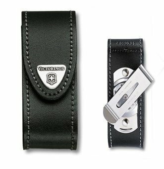 Victorinox fondina in pelle nera 91 mm