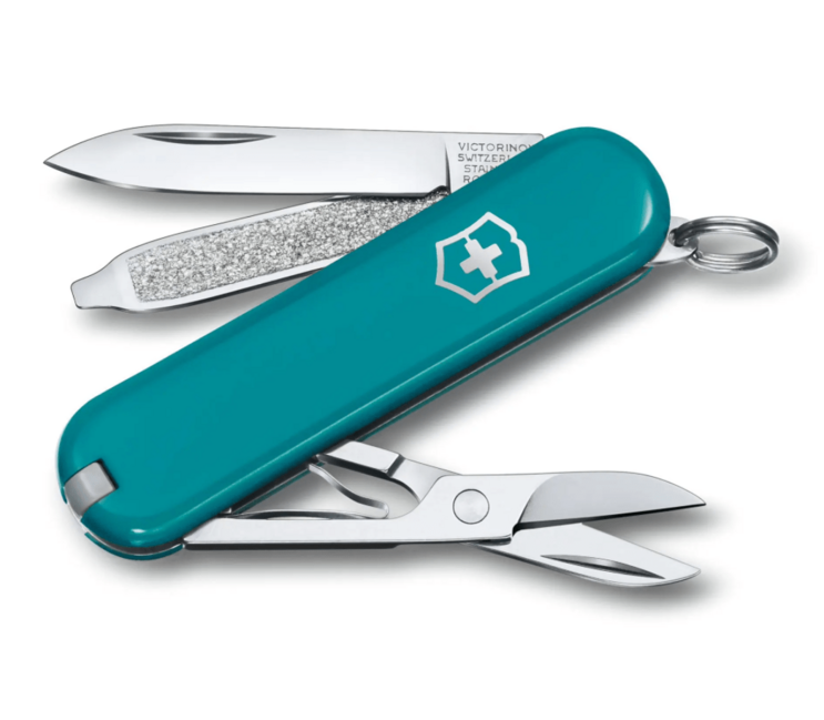 Victorinox Classic SD Colors coltello multifunzione, turchese, 7 funzioni, blister