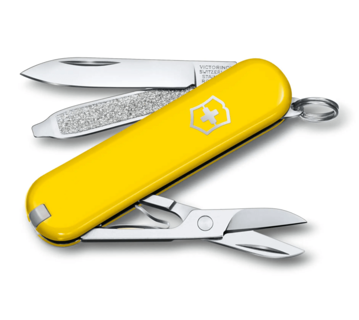 Victorinox Classic SD Colors coltello multifunzione Sunny Side, giallo, 7 funzioni