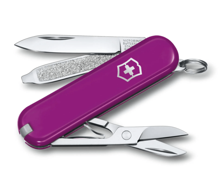Victorinox Classic SD Colors coltello multifunzione, viola scuro, 7 funzioni