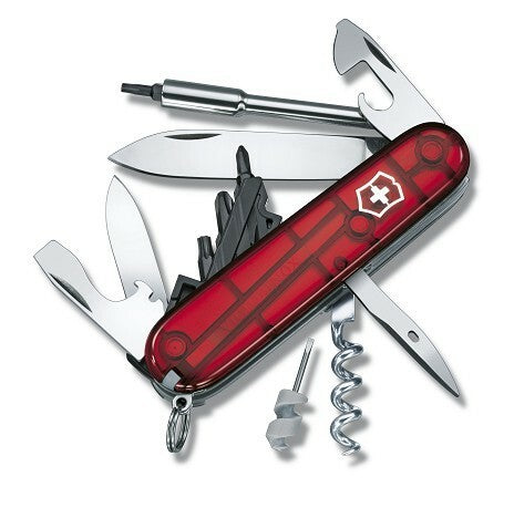 Victorinox CyberTool 29 coltello multifunzione 91 mm, rosso trasparente