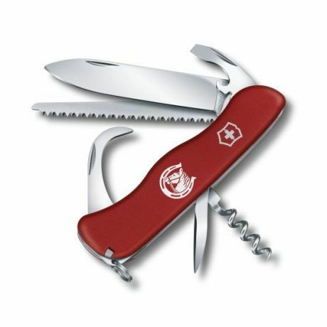 Victorinox Equestrian coltello multifunzione 111 mm, rosso, motivo equestre, 12 funzioni
