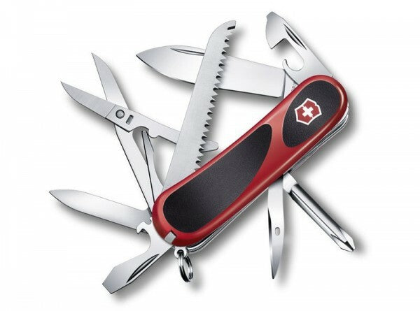Victorinox EvoGrip 18 coltello multifunzione 85 mm, nero-rosso