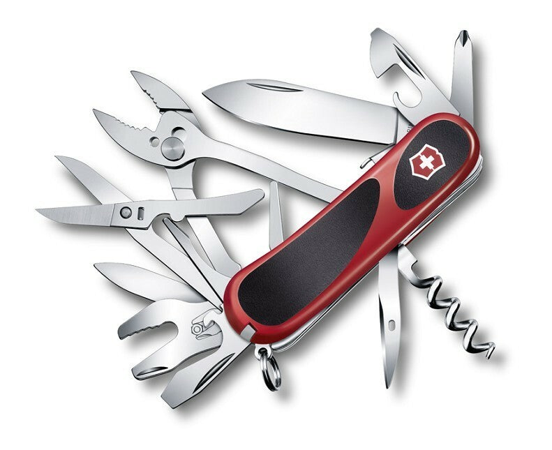 Victorinox EvoGrip S557 coltello multifunzione 85 mm, rosso-nero, 21 funzioni