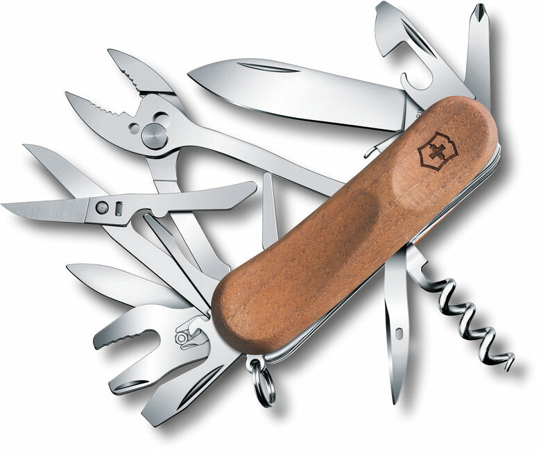 Victorinox EvoWood coltello multifunzione 85 mm, legno di noce, 13 funzioni, blister