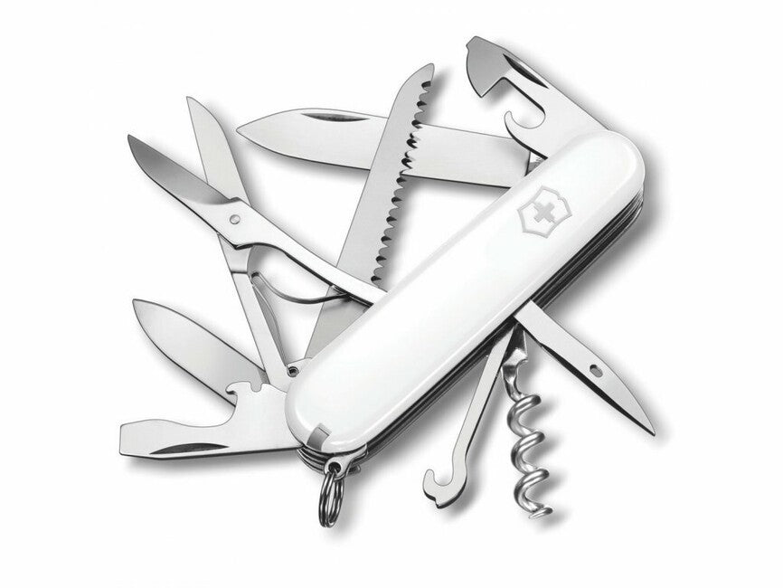 Victorinox Huntsman coltello multifunzione 91 mm, bianco, 15 funzioni, blister