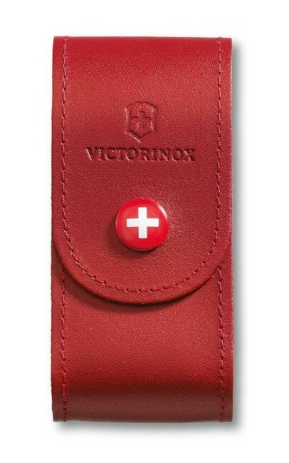 Victorinox 91 mm fodero in pelle , rosso