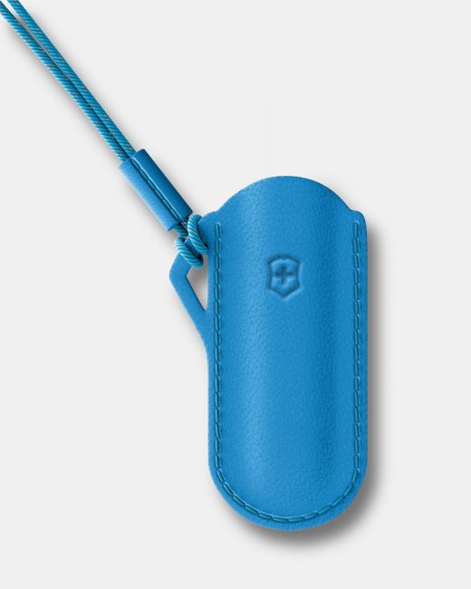 Victorinox Fodero per coltello da tasca in pelle, blu