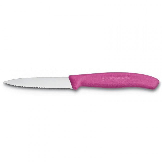 Victorinox coltello da cucina universale, seghettato, rosa