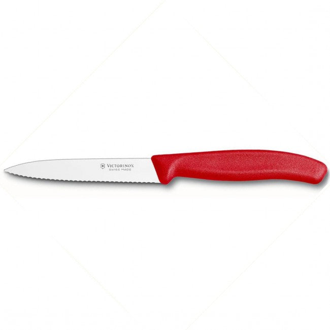 Victorinox coltello da cucina universale, seghettato, rosso