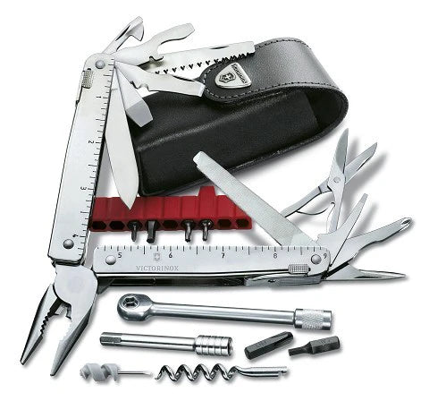 Victorinox SwissTool X Plus RATCHET utensile multifunzione in custodia di pelle