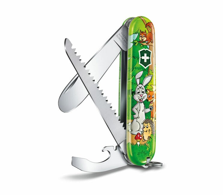 Victorinox My First Animal Edition coltello multifunzione per bambini, coniglio, 9 funzioni