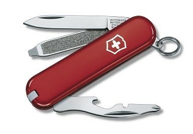 Victorinox Rally Red coltello multifunzione 58 mm, rosso, 9 funzioni